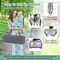 Babyjoy 3 in 1 Baby Playard Portable Infant Nursery Center w/ Zippered Door Pink/Grey/Pink & White/Green